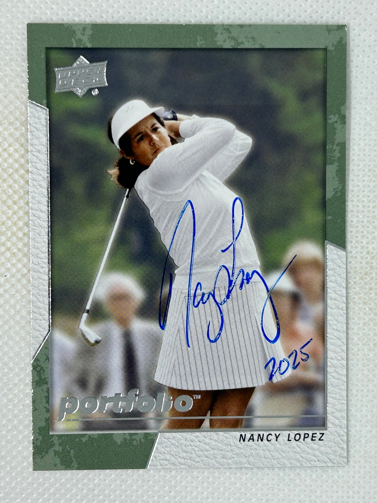 2024 Upper Deck Portfolio Golf Nancy Lopez #11 Signed Card