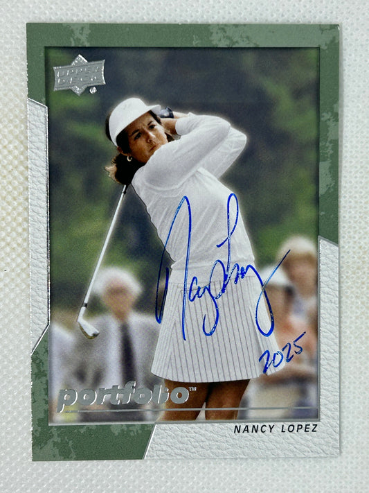2024 Upper Deck Portfolio Golf Nancy Lopez #11 Signed Card