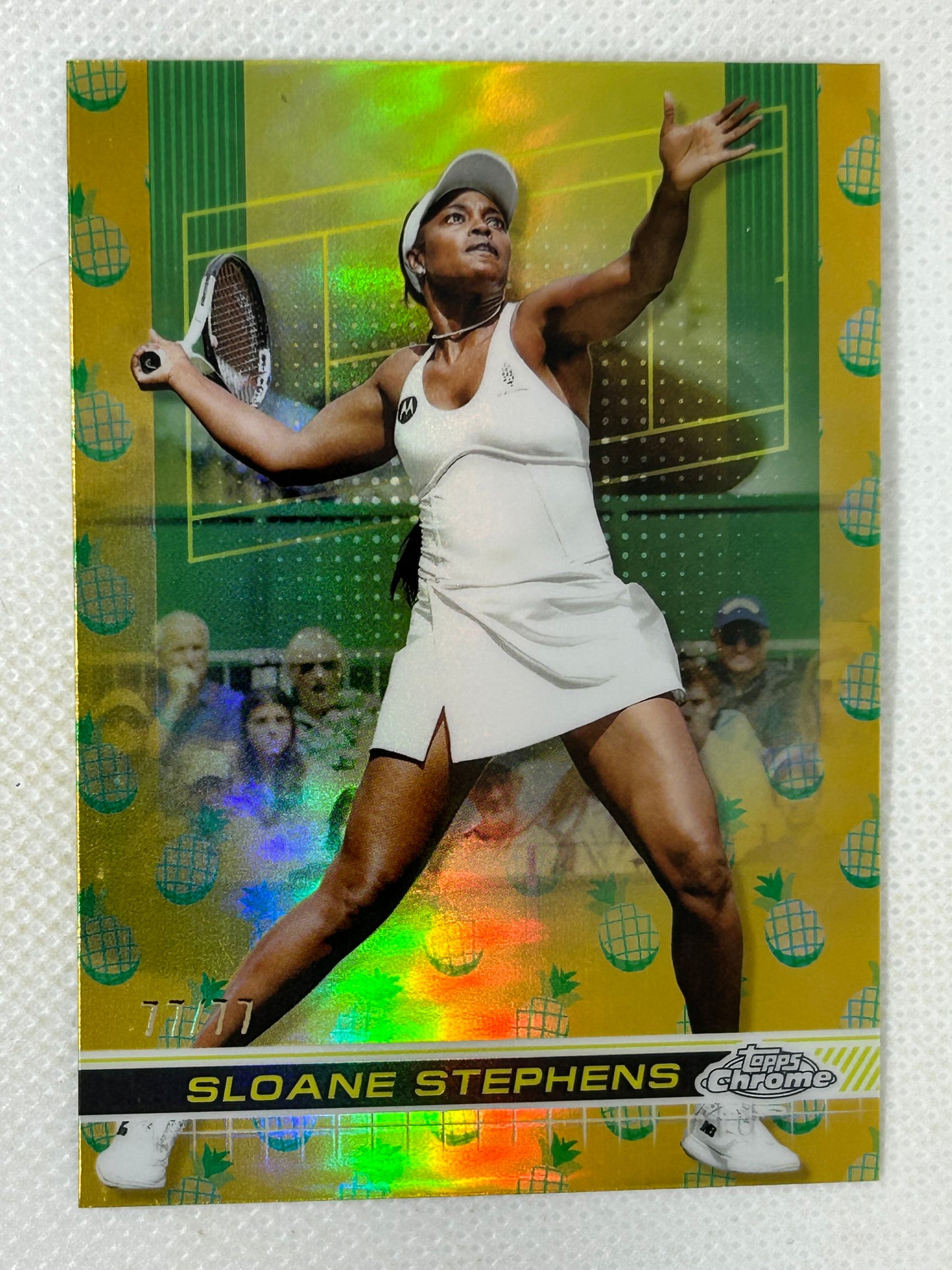 2024 Topps Chrome Tennis Sloane Stephens Pineapple Refractor Parallel #99 SSP /77