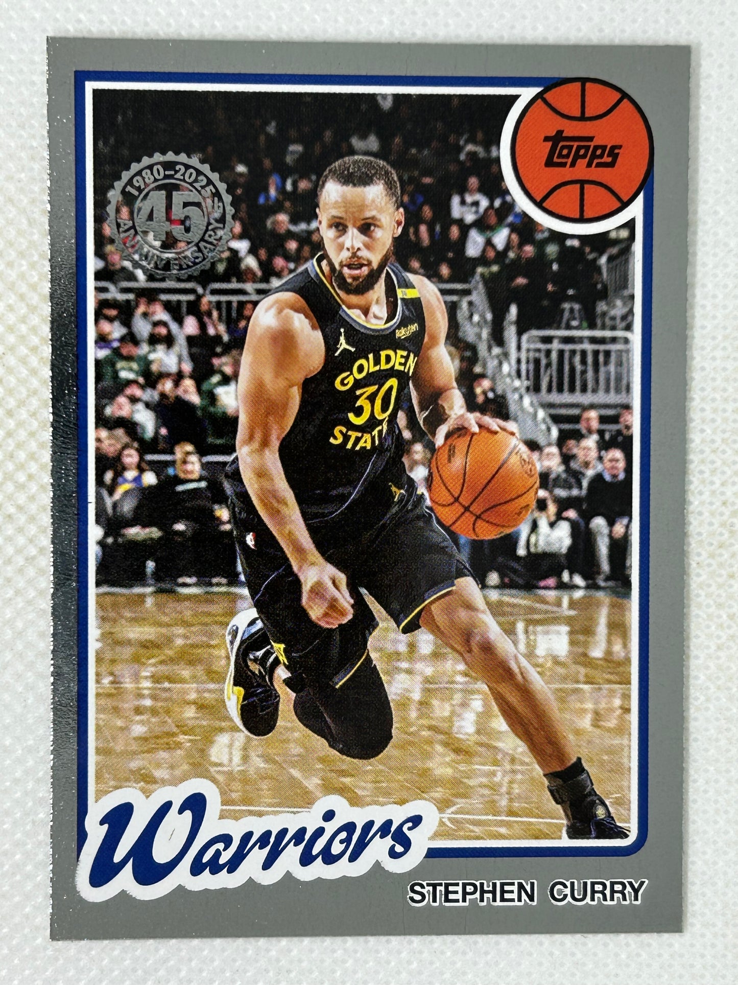 2025-26 Topps Basketball Stephen Curry 45th Anniversary 80BK-89 Golden State Warriors