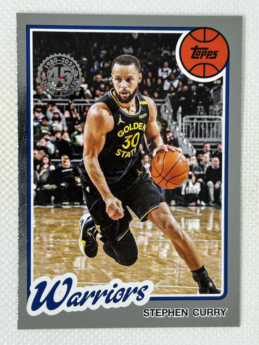 2025-26 Topps Basketball Stephen Curry 45th Anniversary 80BK-89 Golden State Warriors