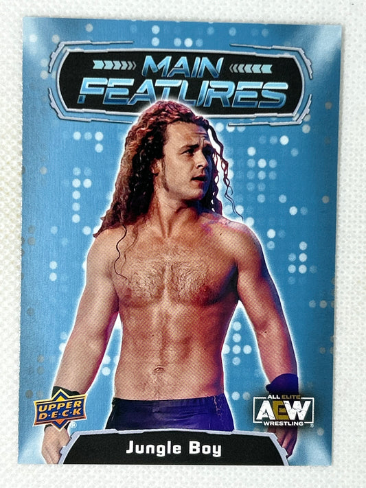 2022 Upper Deck AEW Wrestling Main Features Blue Parallel Jungle Boy #MF-22