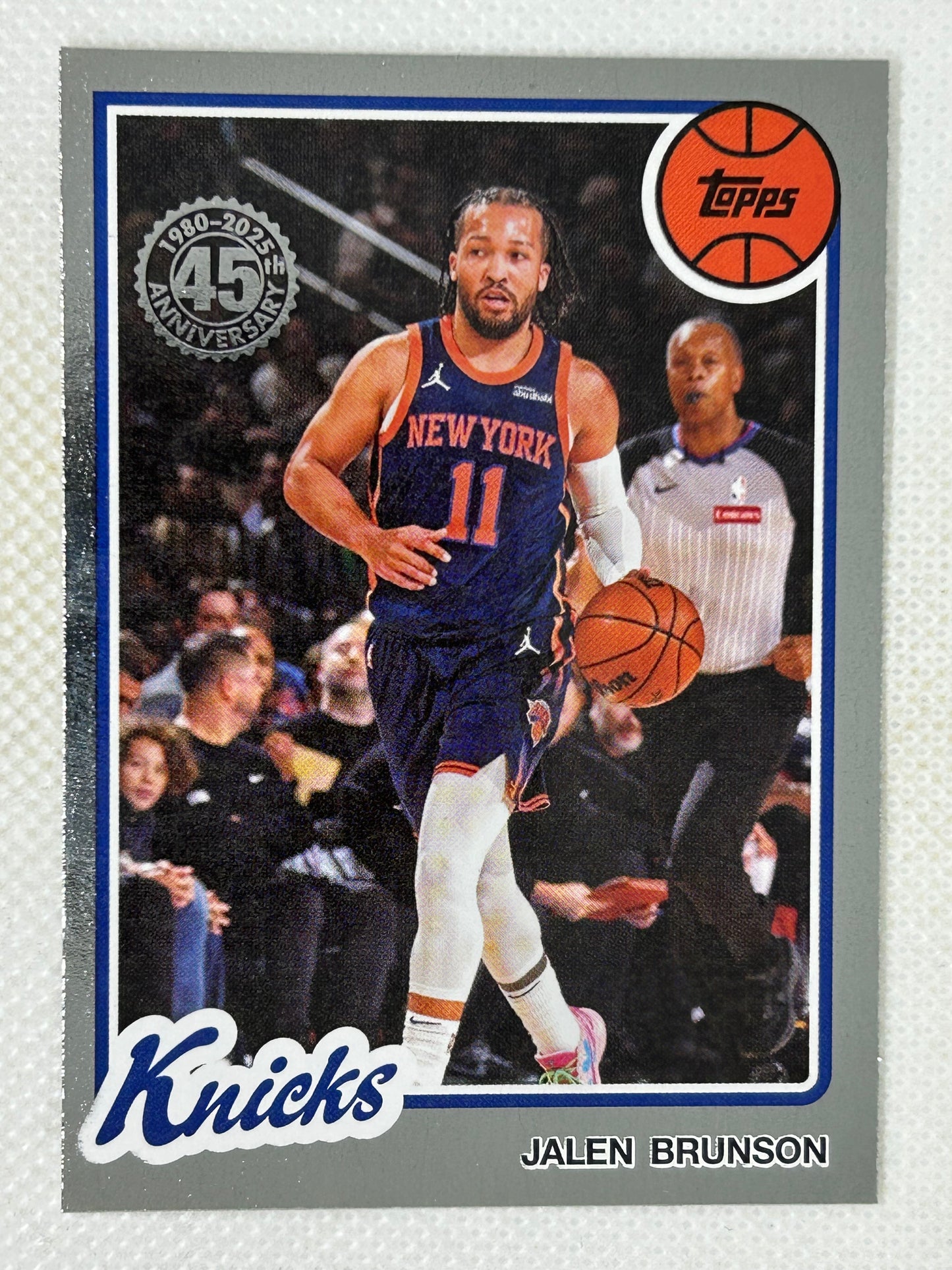 2025-26 Topps Basketball Jalen Brunson 45th Anniversary 80BK-95 New York Knicks