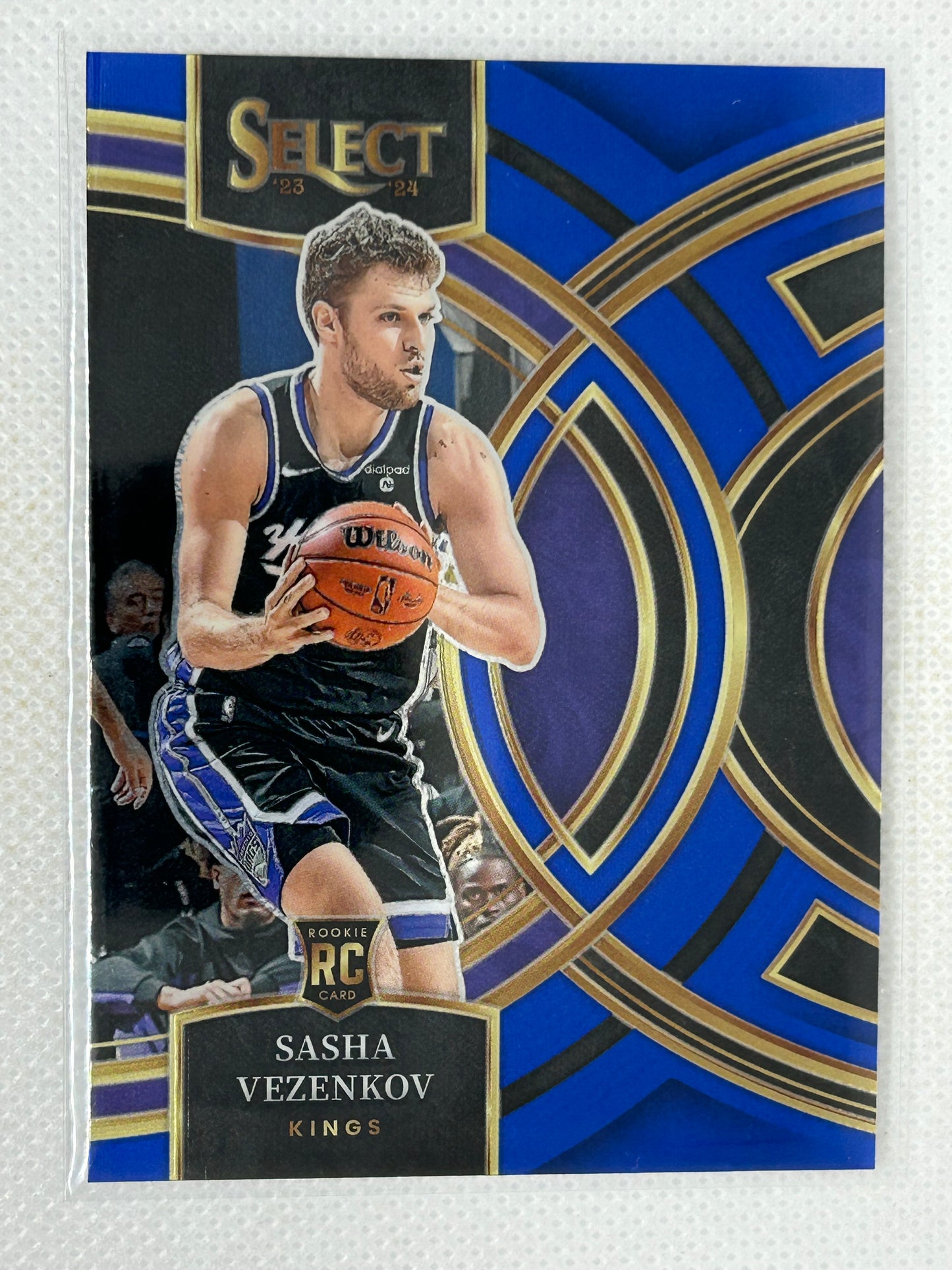 2023-24 Panini Select Premier Rookie Sasha Vezenkov #127 Sacramento Kings