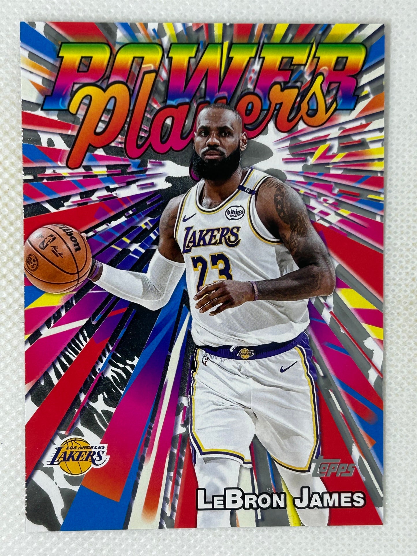2025-26 Topps Power Players LeBron James #PP7 Los Angeles Lakers