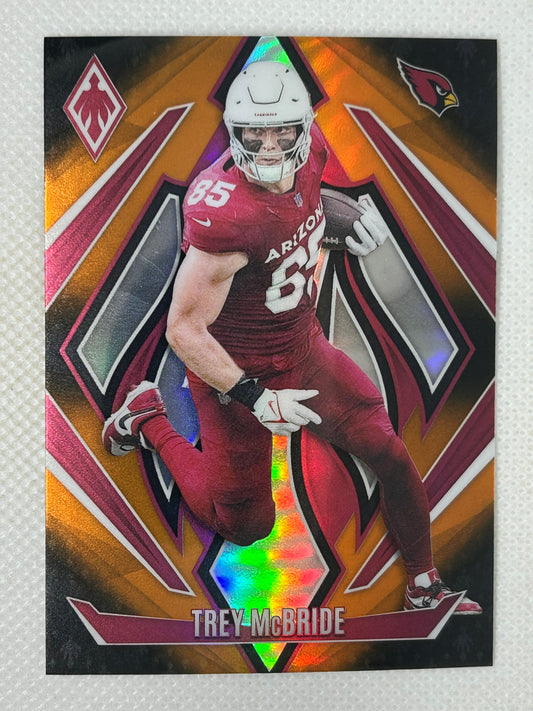 2024 Panini Phoenix #139 Trey McBride Orange Fade Arizona Cardinals