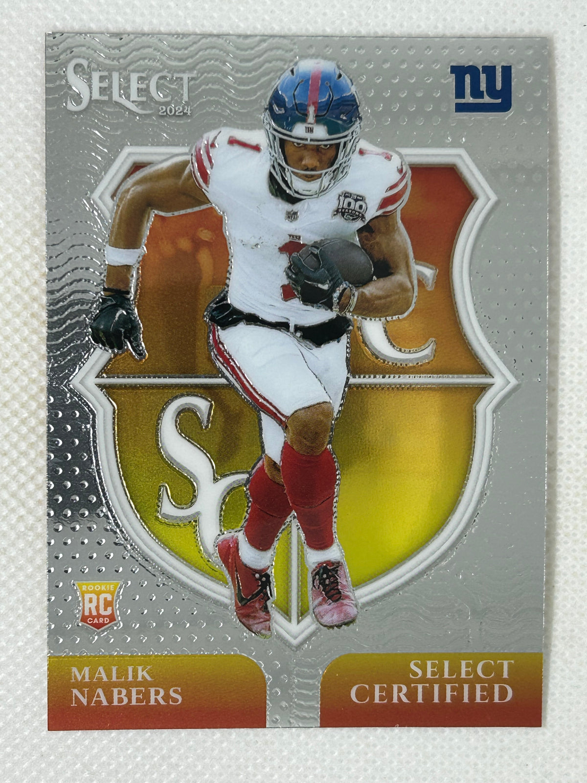 2024 Panini Select Football Select Certified Rookies #6 Malik Nabers New York Giants