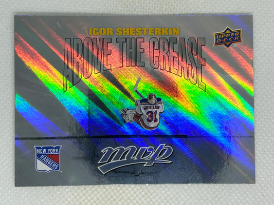 2024-25 Upper Deck MVP Above the Crease Igor Shesterkin #AC-20 New York Rangers