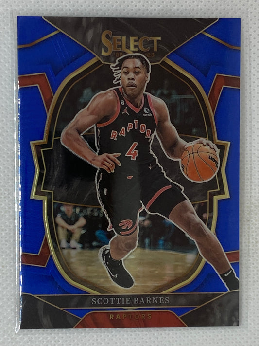 2022-23 Panini Select Blue Scottie Barnes #53 Toronto Raptors