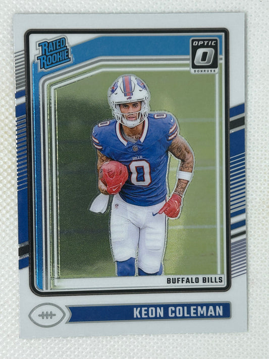 2024 Panini Donruss Optic Rated Rookie Keon Coleman #263 Buffalo Bills