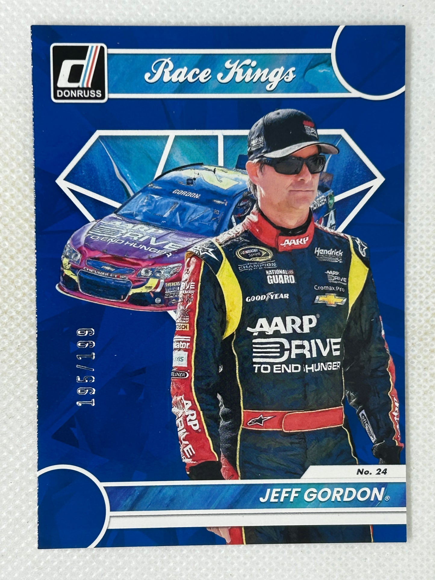 2023 Panini Donruss NASCAR Race Kings Navy Blue /199 Jeff Gordon #16 HOF