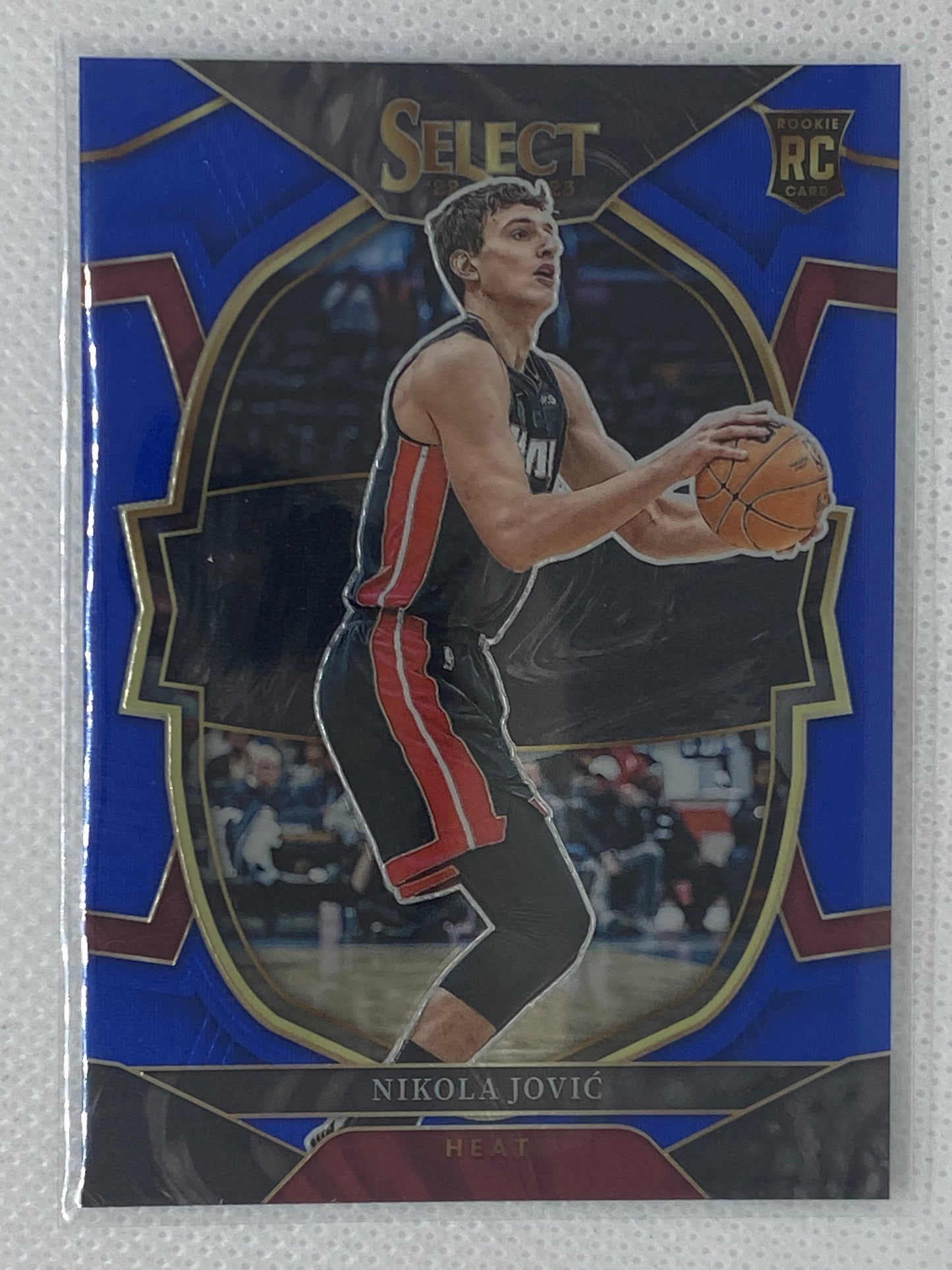 2022-23 Panini Select #91 Nikola Jovic Concourse Blue Miami Heat