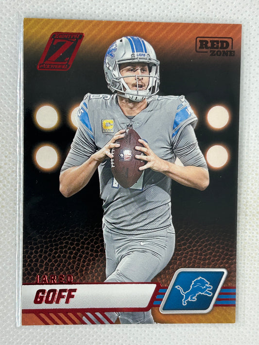 2023 Panini Zenith Jared Goff Red Foil #34 Detroit Lions