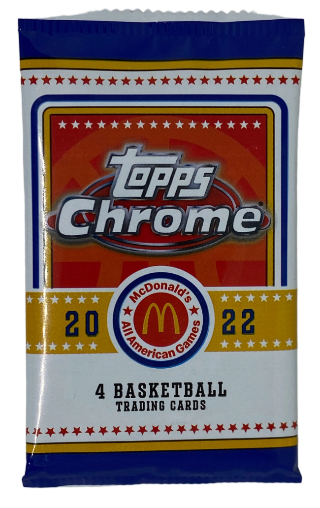2022 Topps Chrome McDonald's All American Basketball Hobby Pack Sealed