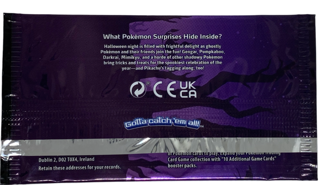 Pokemon Trick Or Trade Booster Pack Halloween 3 Card Pack 2022