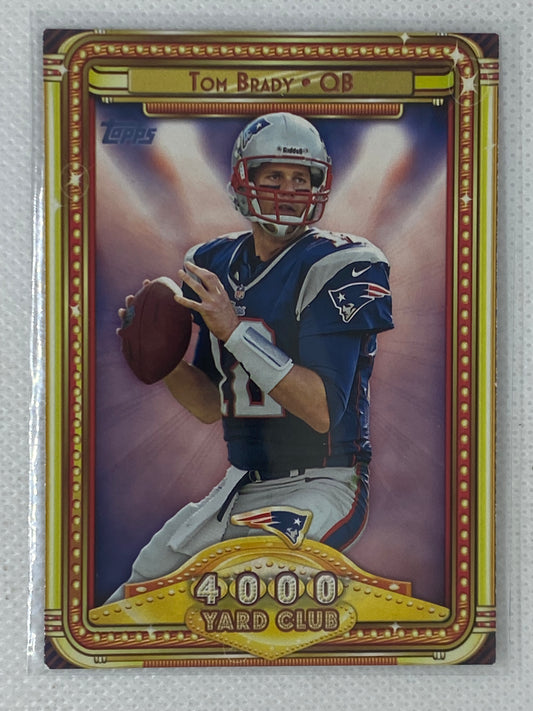 2013 Topps Tom Brady 4000 Yard Club Insert #4 New England Patriots