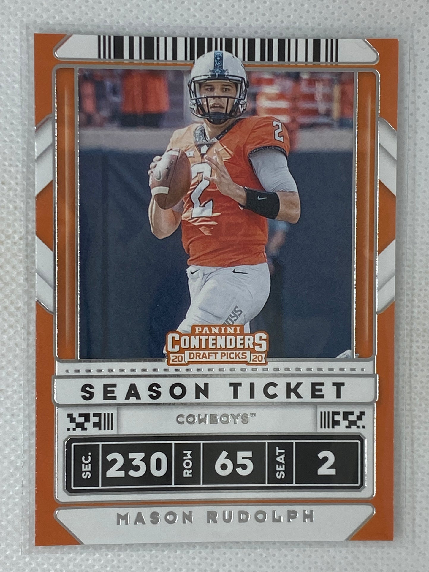 2020 Panini Contenders Draft Picks Season Ticket #67 Mason Rudolph