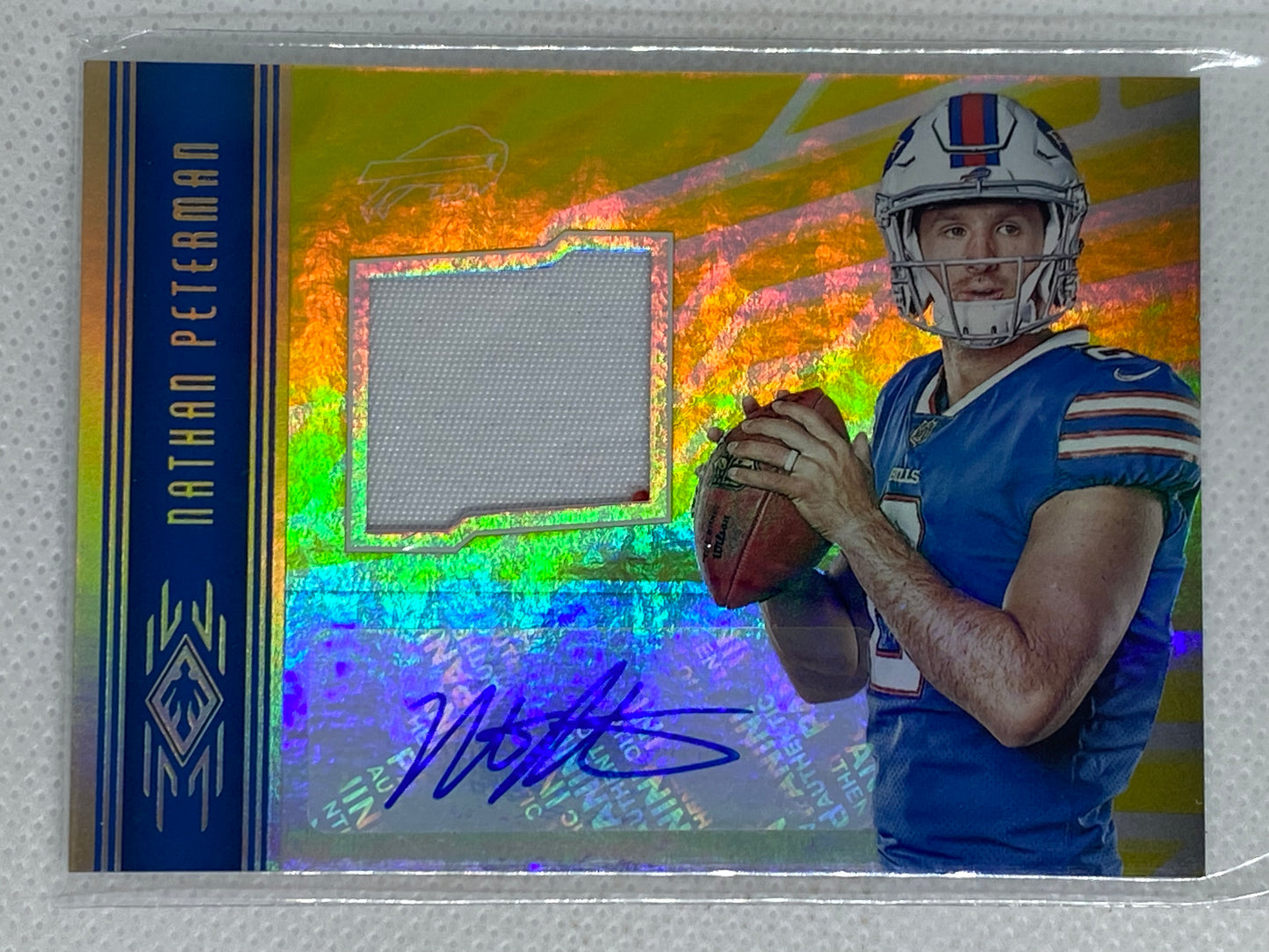 2017 Panini Phoenix RPS Jersey /49 Nathan Peterman #RAJ-NP Rookie Auto Buffalo Bills