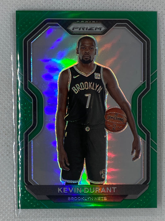 2020-21 Panini Prizm Kevin Durant #81 Green Prizm SP Brooklyn Nets