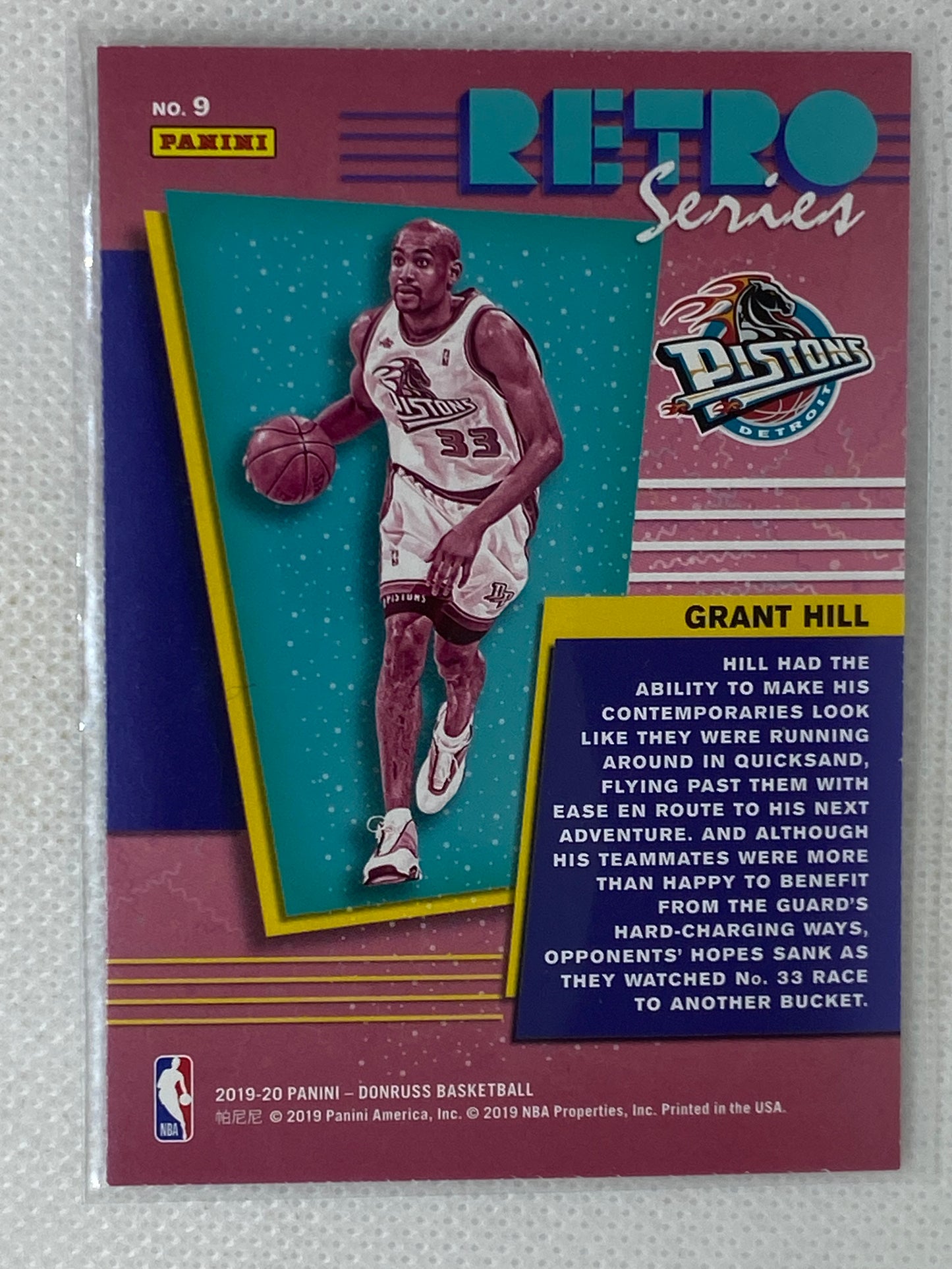 2019-20 Panini Donruss Retro Series #9 Grant Hill