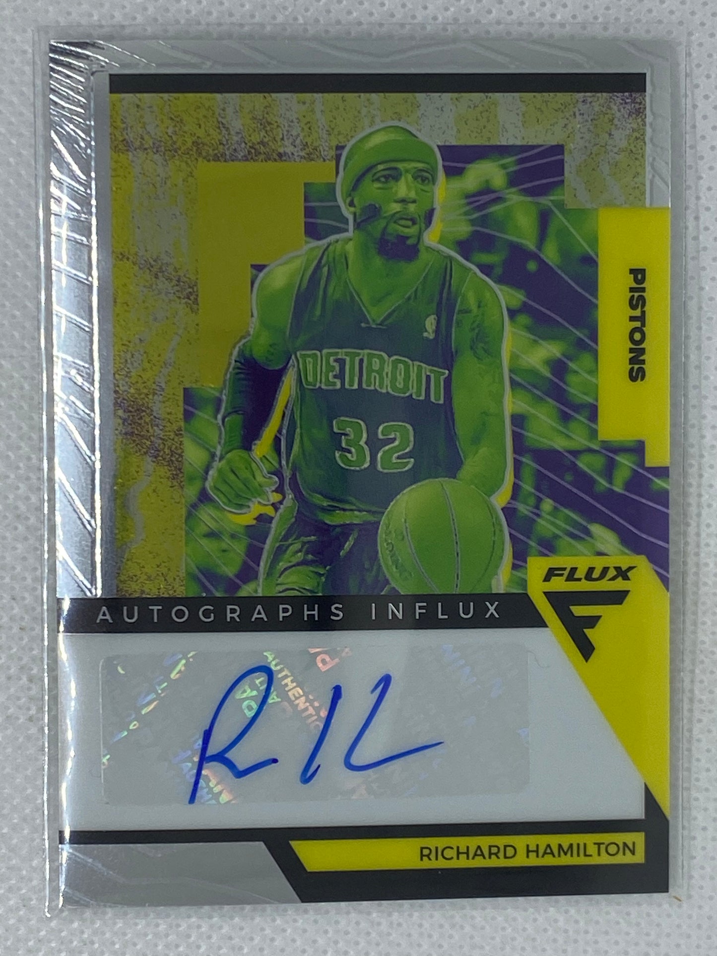 2020-21 Panini Flux Influx Richard Hamilton #AI-RHM Autograph