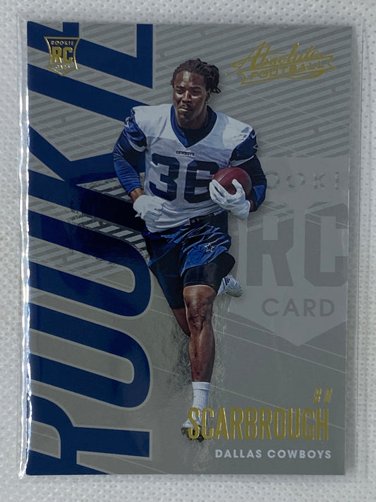 2018 Absolute Football Bo Scarbrough Rookie Card Dallas Cowboys #131