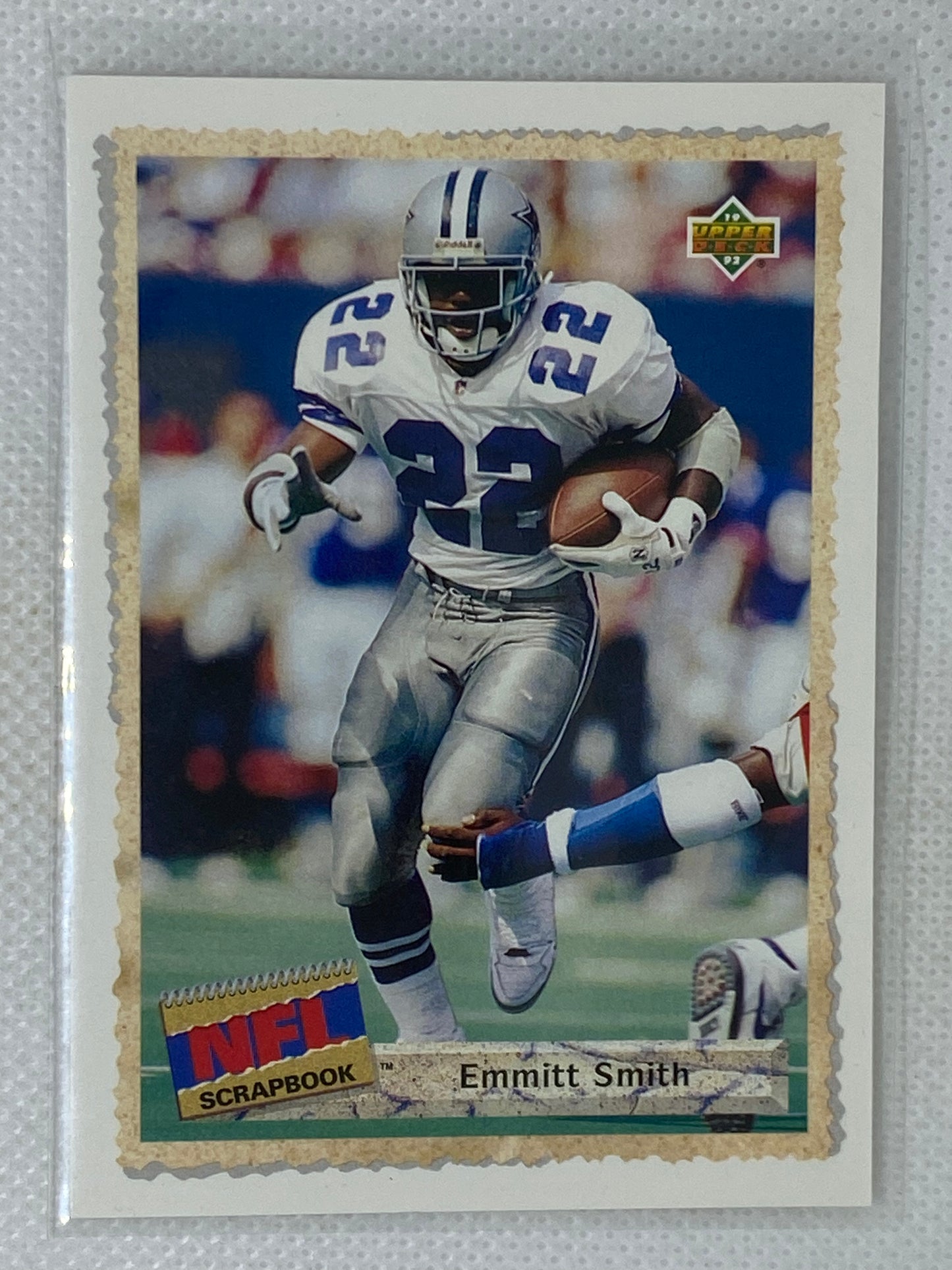 1992 Upper Deck NFL Scrapbook #516 Emmitt Smith Dallas Cowboys