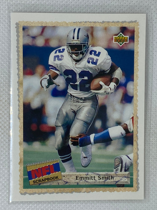 1992 Upper Deck NFL Scrapbook #516 Emmitt Smith Dallas Cowboys