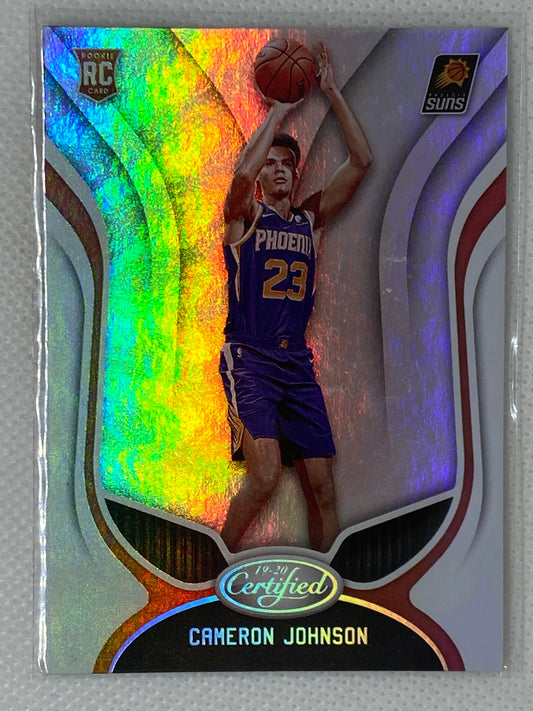 2019-20 Certified #160 Cameron Johnson Rookie Silver Mirror Parallel SP RC