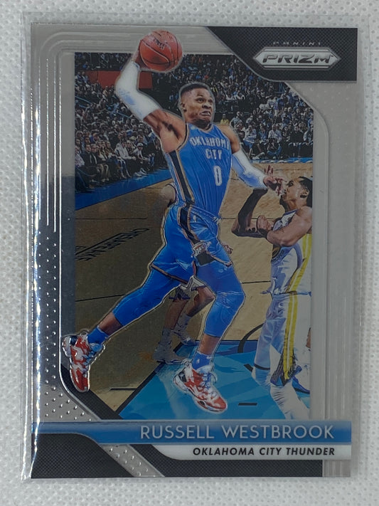 2018-19 Prizm Base #39 Russell Westbrook Oklahoma City Thunder