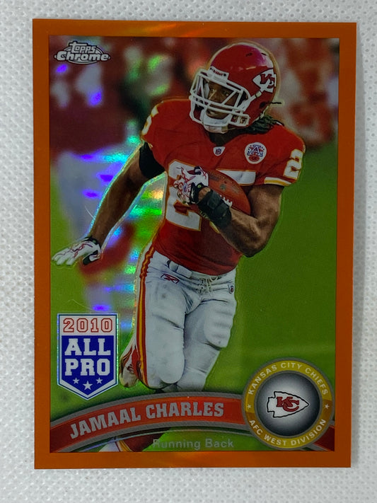 2011 Topps Chrome Orange Refractor Jamaal Charles Kansas City Chiefs #73