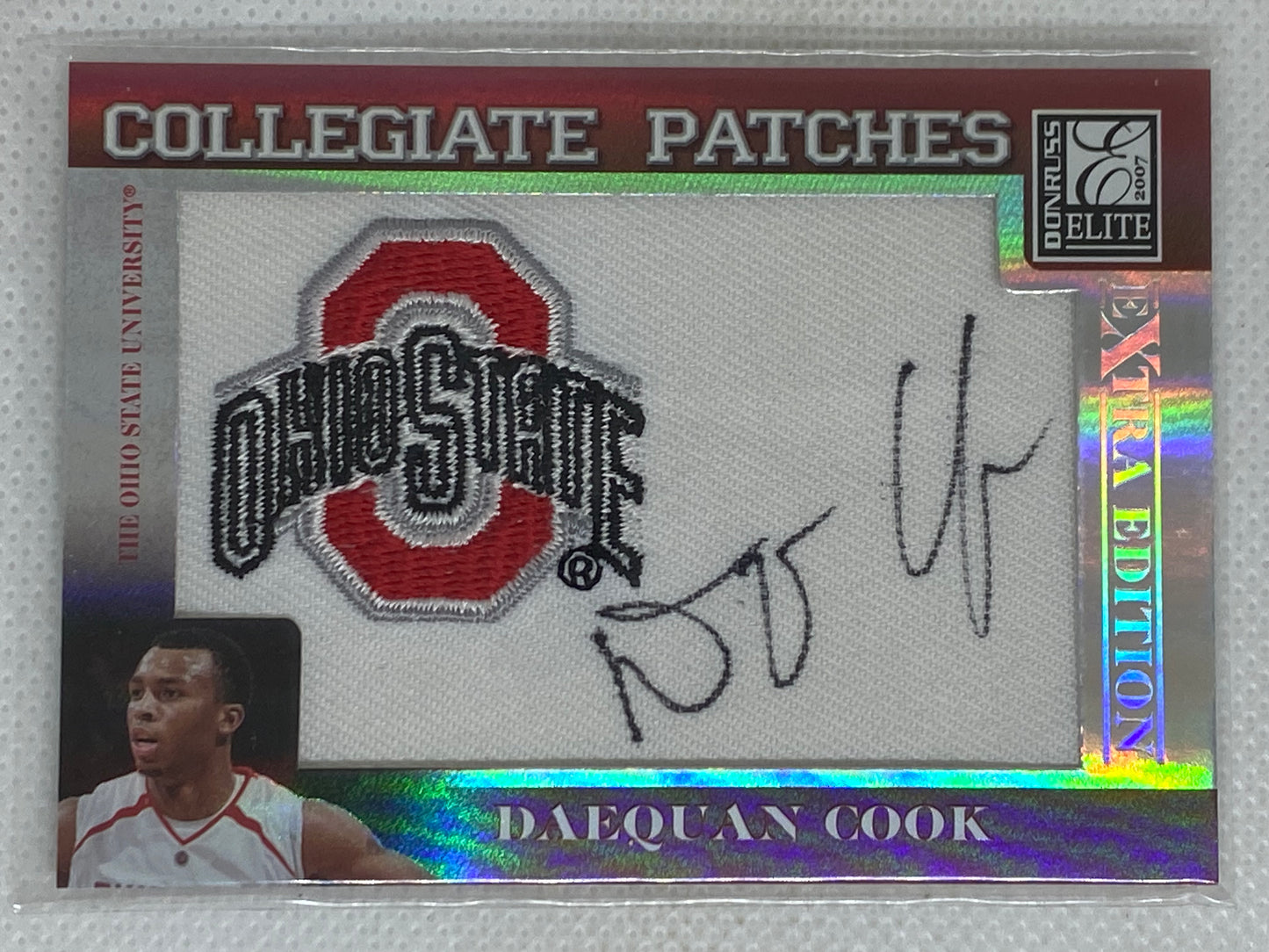 2007 Donruss Elite Extra Edition Collegiate Patches Autograph Daequan Cook/250