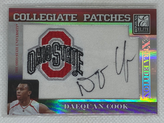 2007 Donruss Elite Extra Edition Collegiate Patches Autograph Daequan Cook/250