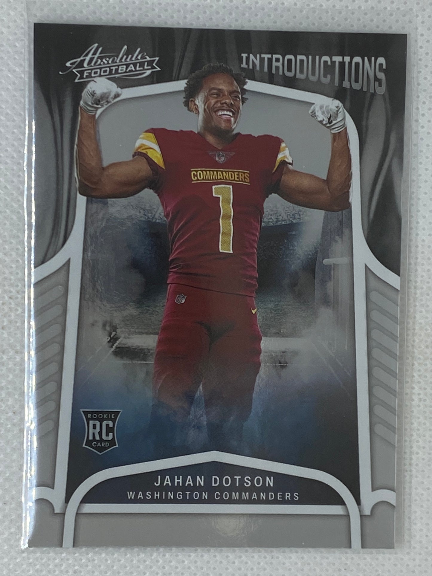 Jahan Dotson 2022 Panini Absolute Introductions Washington Commanders INT-9 RC