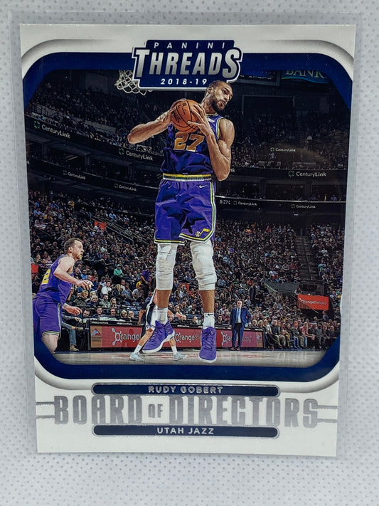 2018-19 Panini Threads Board of Directors #5 Rudy Gobert Jazz