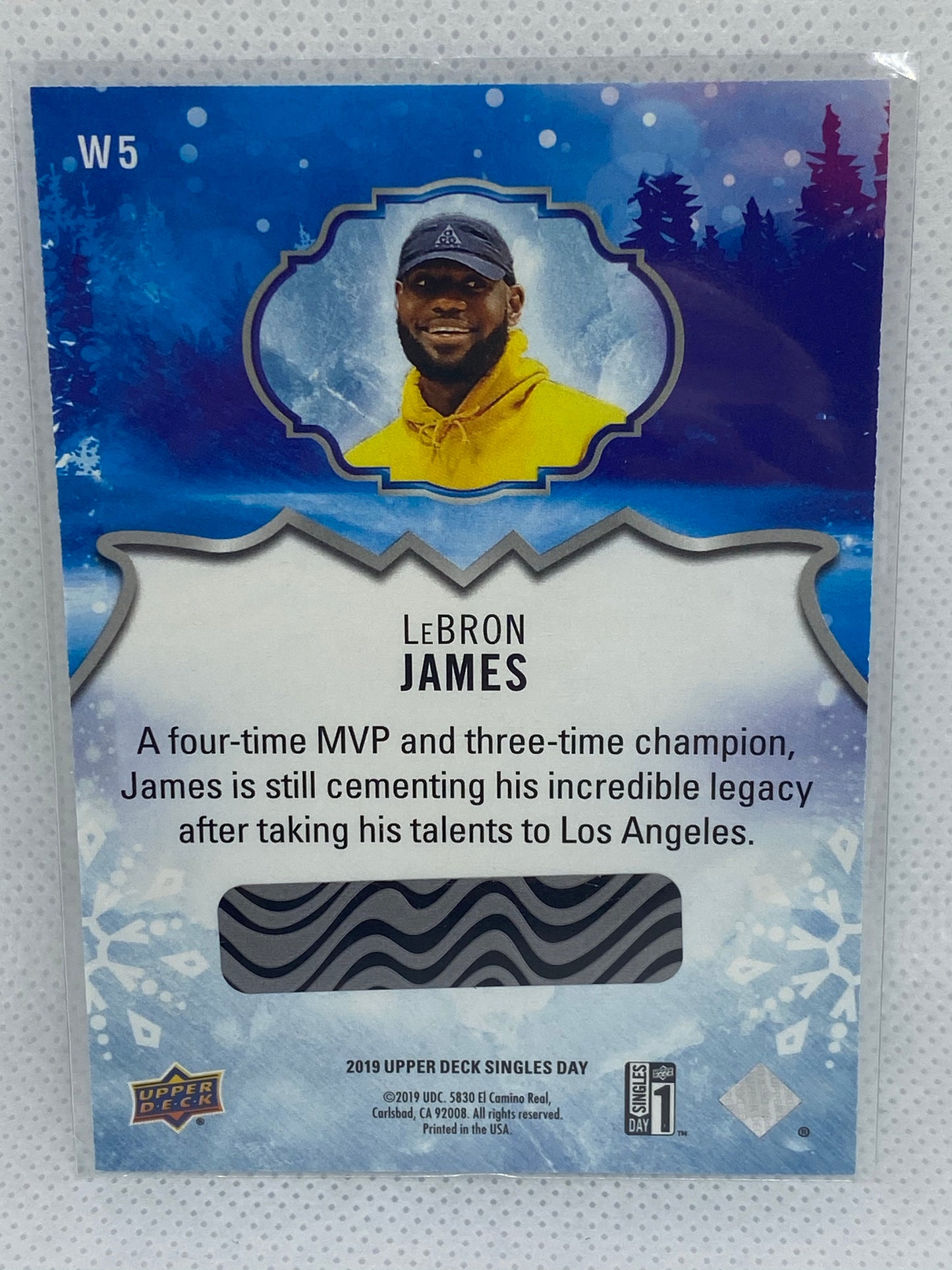 2019 Upper Deck UD Winter LEBRON JAMES Basketball #W5 Unscratched Bounty
