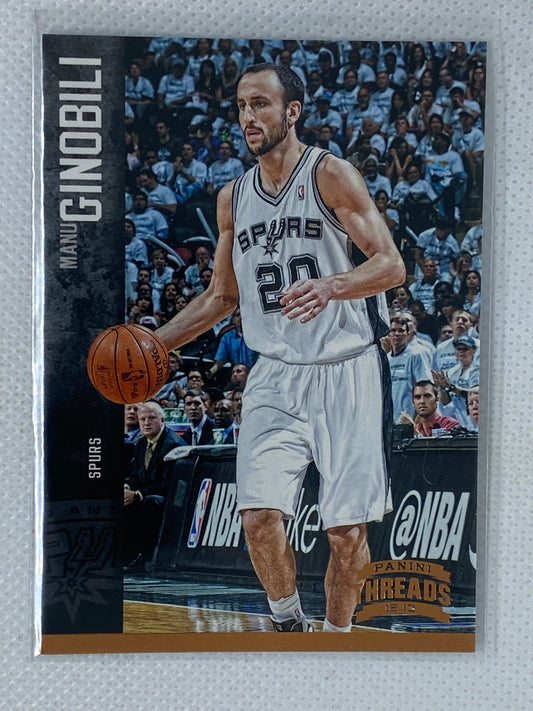 2012-13 Panini Threads #129 Manu Ginobili San Antonio Spurs HOF