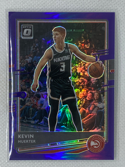 2020-21 Panini Donruss Optic Purple Prizm Kevin Huerter #18 Hawks Kings