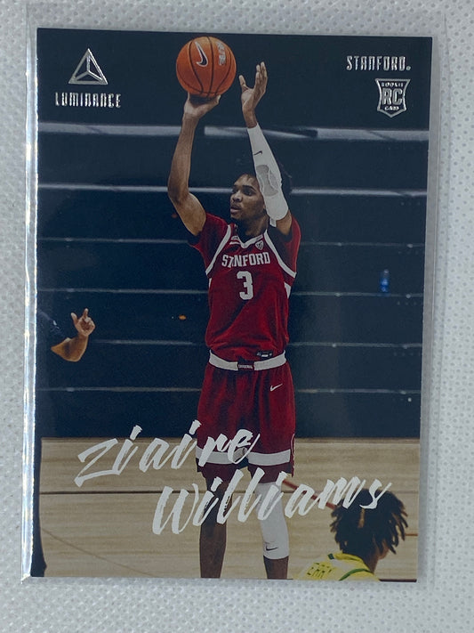 2021 Chronicles Luminance Rookie Card RC Ziaire Williams #91 Grizzlies