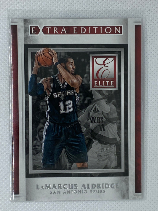 2015-16 Elite Extra Edition Spurs Basketball Card #24 LaMarcus Aldridge