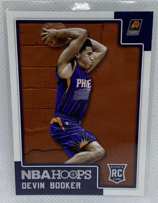 2015-16 Panini NBA Hoops Rookies Red Backs Devin Booker #268 Rookie
