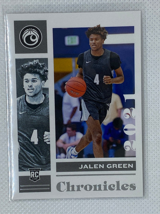 2021-22 Chronicles Draft Picks Jalen Green Base Rookie RC #4 Rockets