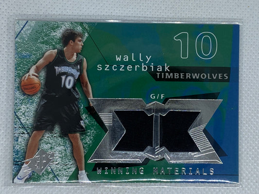 2004-05 SPX #WM-WS Wally Szczerbiak Winning Materials Jersey Card