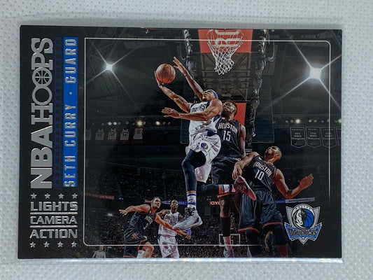 2017-18 NBA Hoops Lights Camera Action #LCA-18 Seth Curry Dallas Mavericks