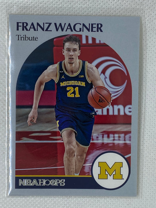 2021-22 Chronicles Draft NBA Hoops Tribute Franz Wagner RC Magic Michigan #59
