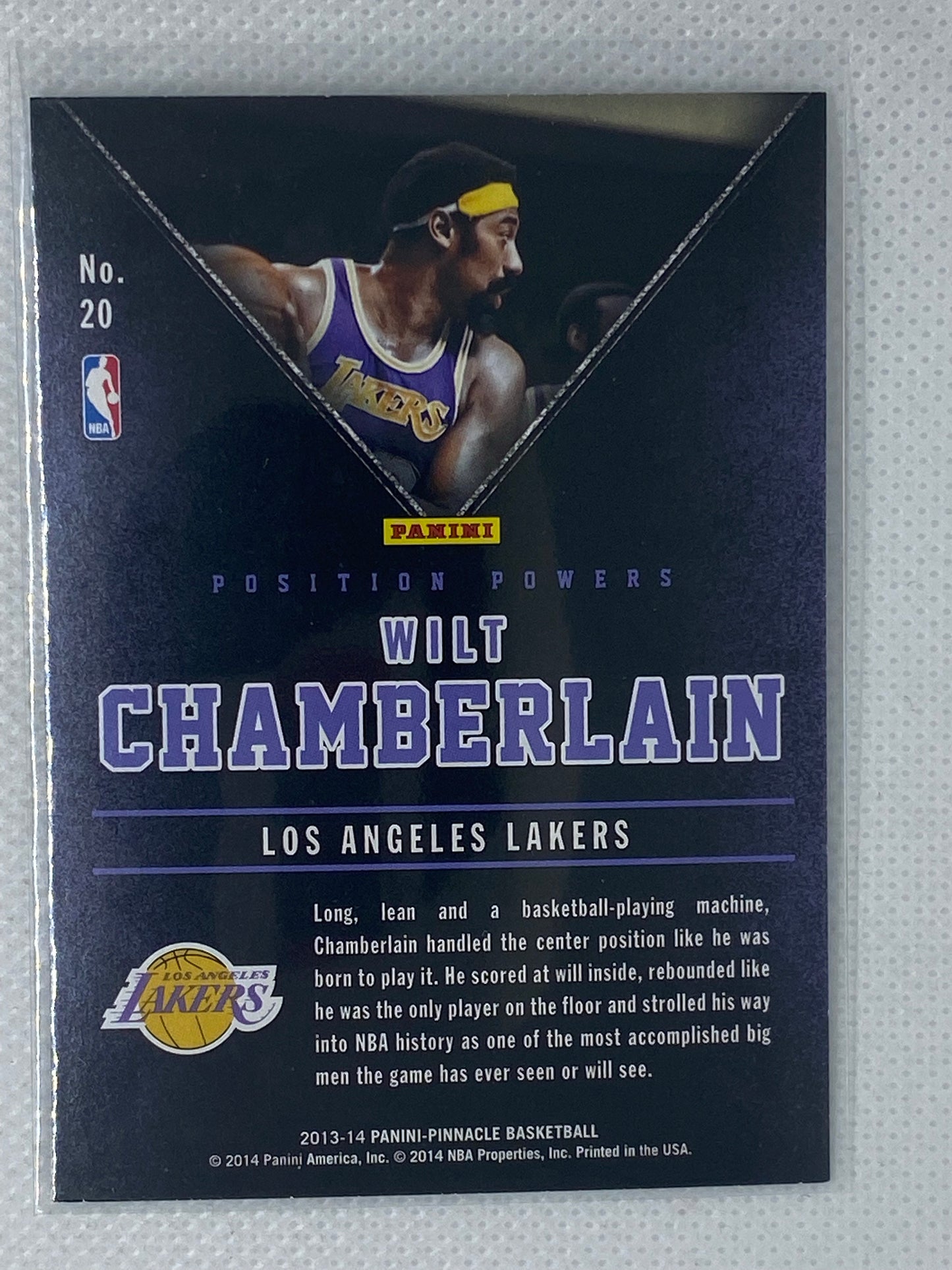 2012-13 Panini Elite Wilt Chamberlain #176 Los Angeles Lakers