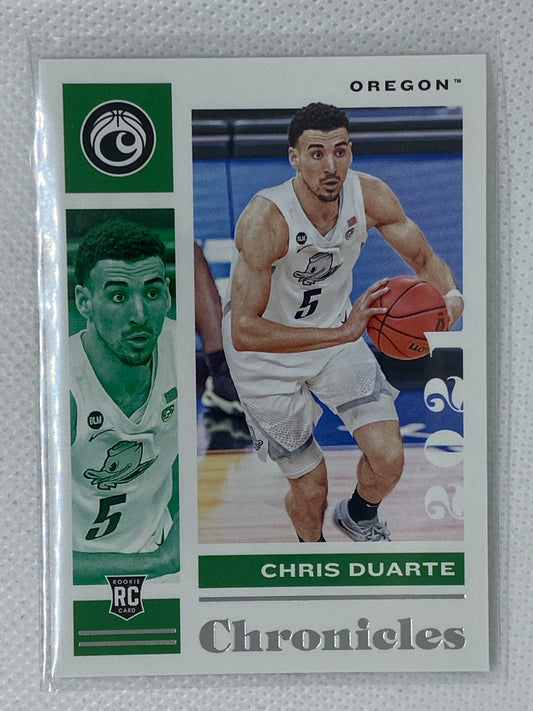 2021 Panini Chronicles Draft Picks Base Rookie Card #18 Chris Duarte RC Pacers