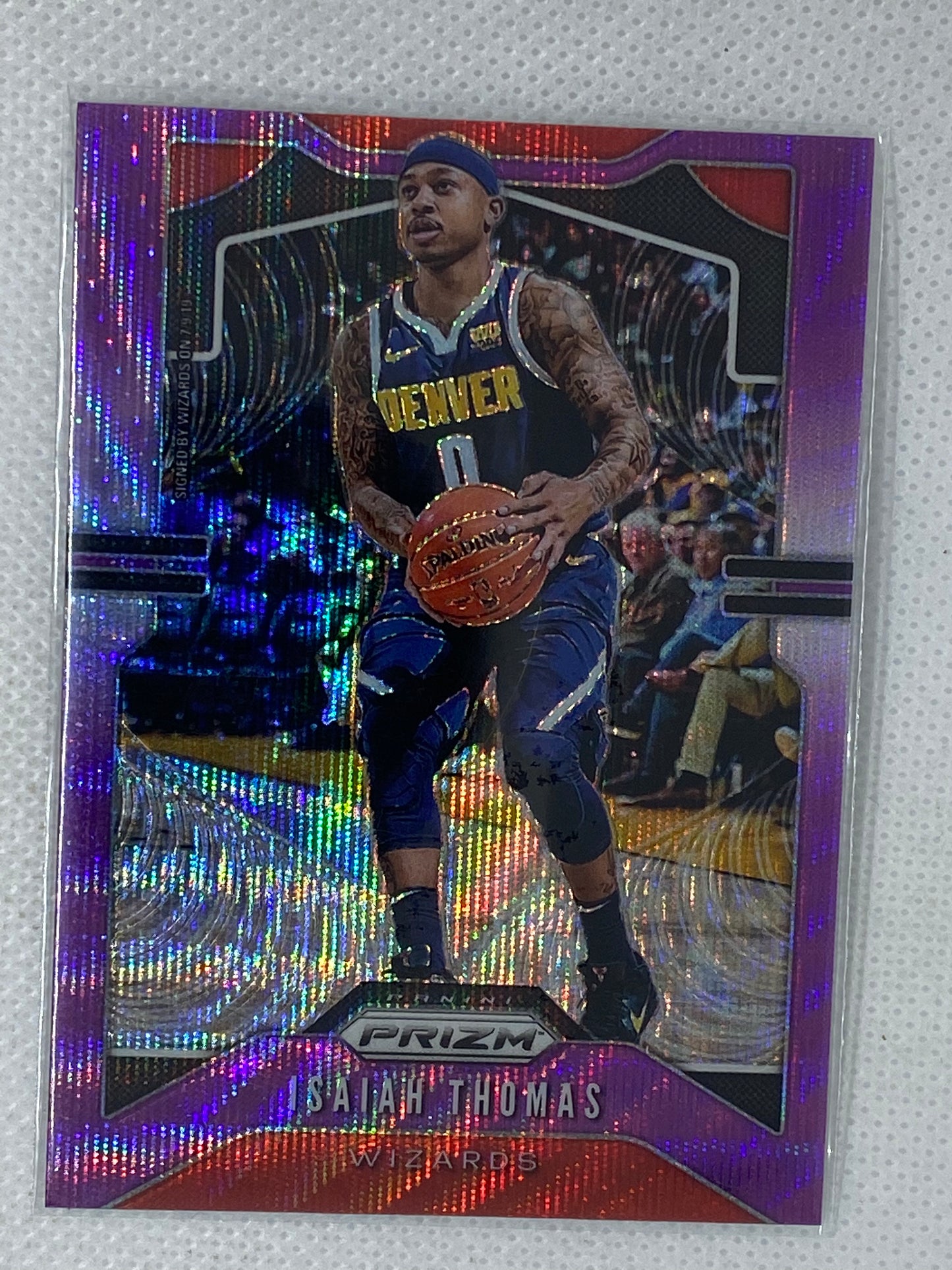 2019-20 Prizm Purple Wave Prizm Isaiah Thomas Wizards #208