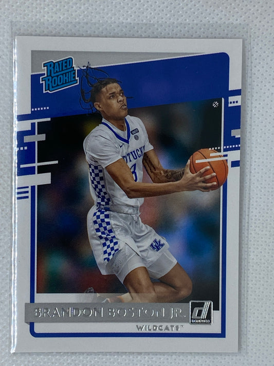2021-22 Chronicles Draft Picks Brandon Boston Jr. Donruss Rated Rookie RC