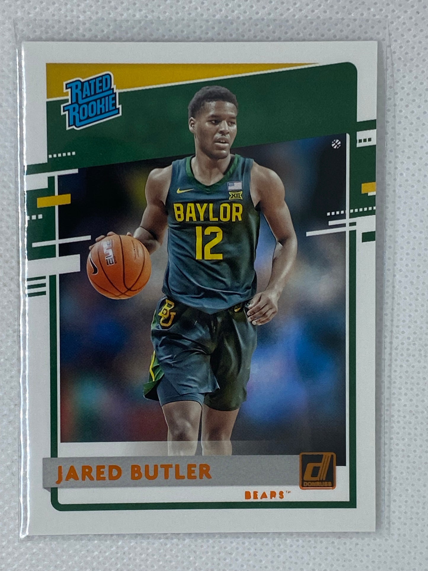 2020-21 Panini Chronicles Draft Jared Butler Donruss Rated Rookie Orange RC #24